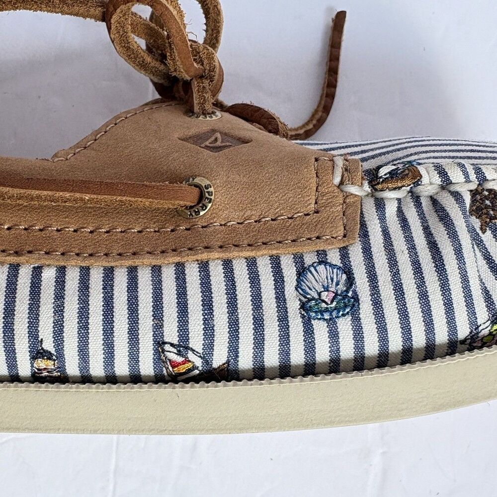 Sperry x Nordstrom Size 8.5 Women's Original Boat Shoes Nautical Top Siders - Picture 15 of 16